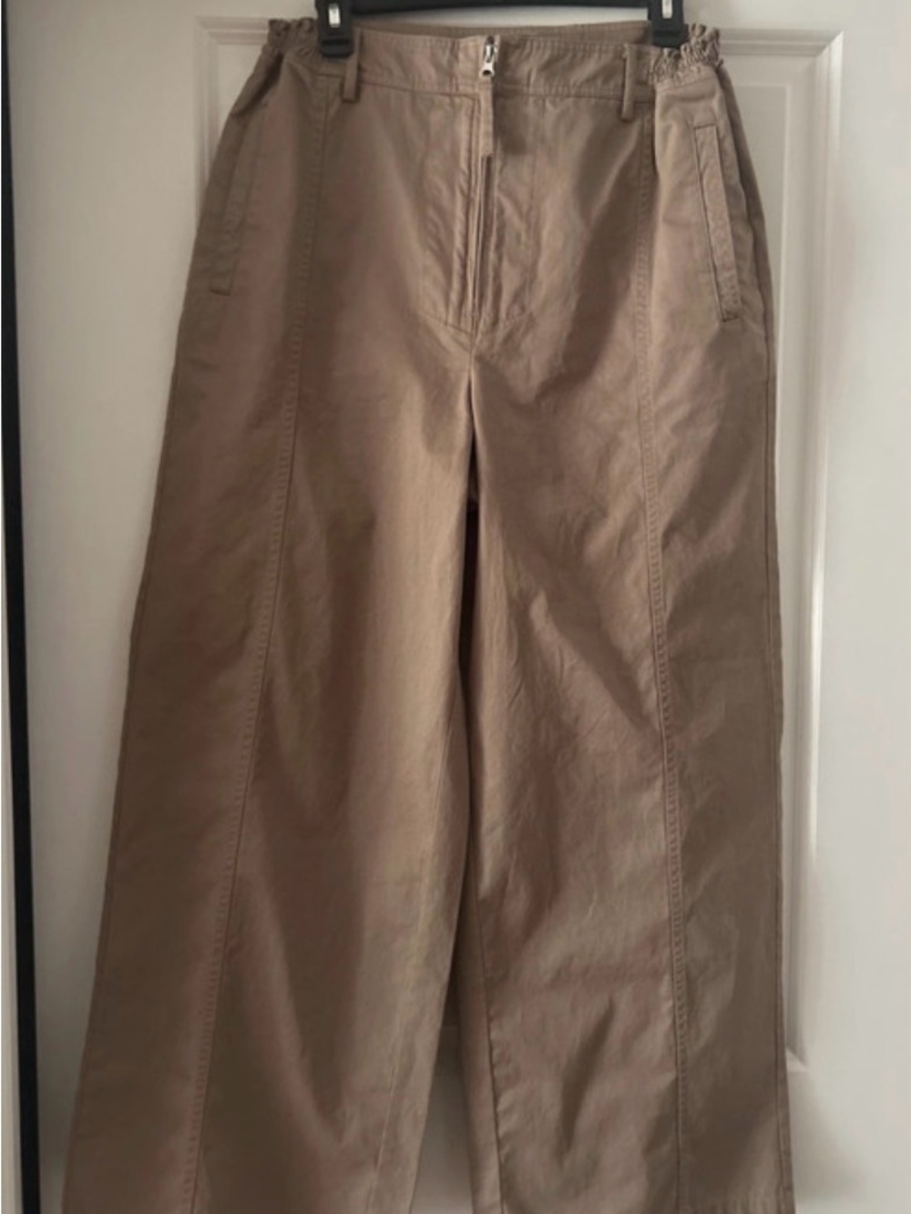 SKIMS Wide Leg Pants in Taupe Gray